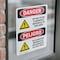 Signmission Do Not Store Flammable Materials Bilingual Danger Sign, Vinyl Decal, 7in W x 10in L, 2PK OS-2PACK-DS-D-710-VS-1174 - alternate 3